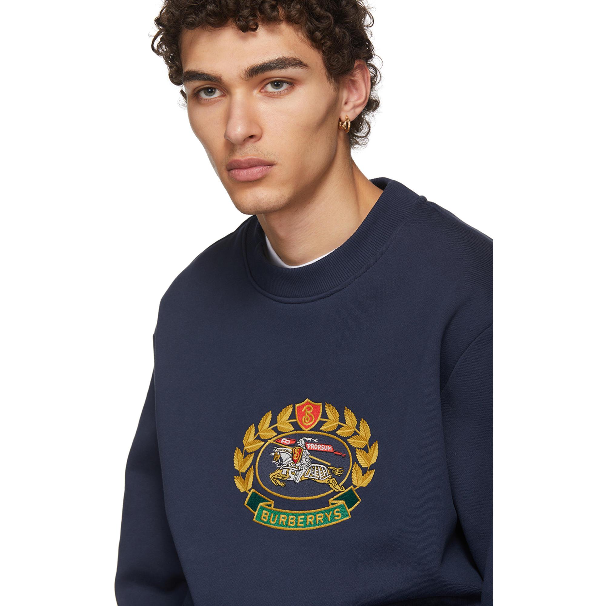 burberry hoodie navy