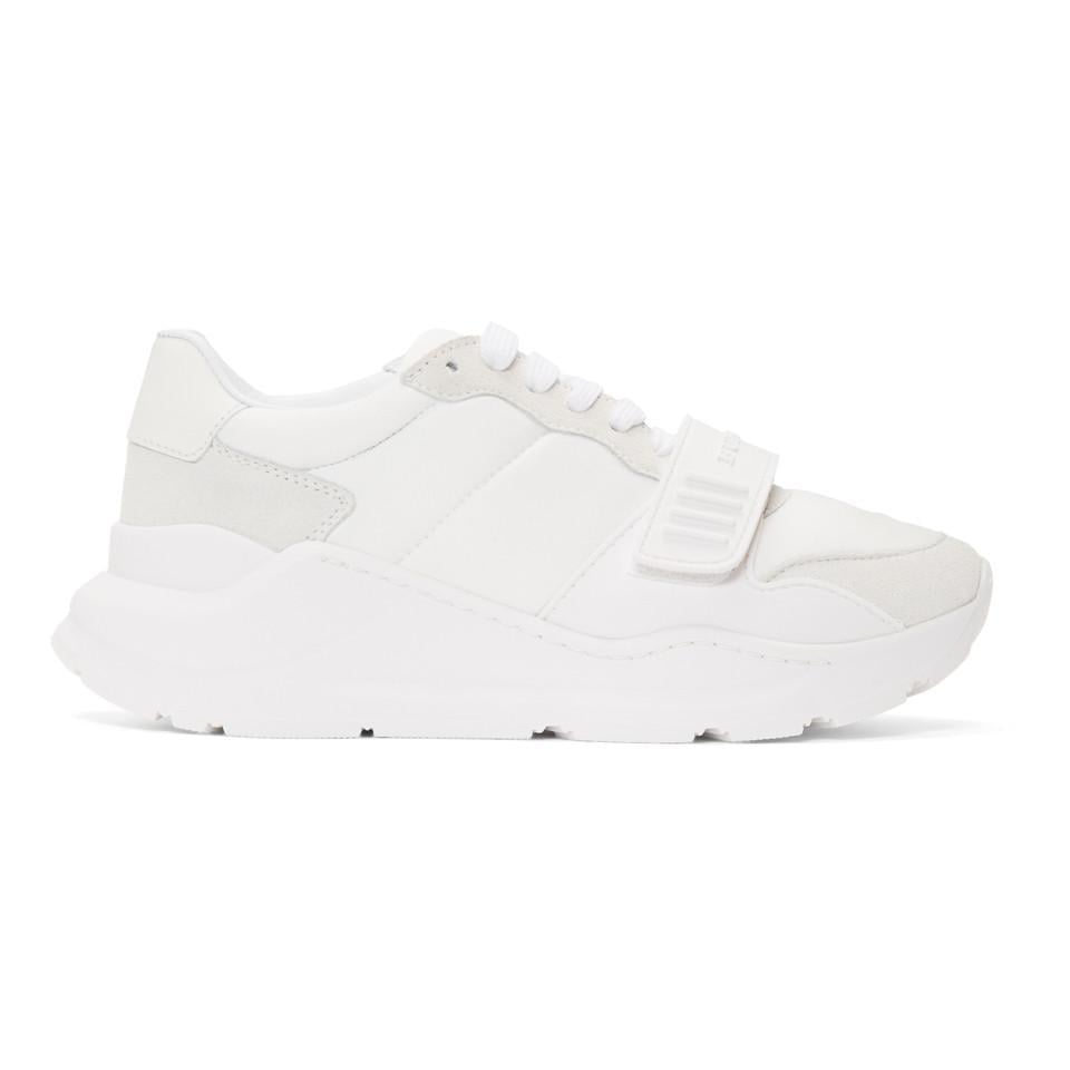 Burberry White Regis Sneakers | Lyst