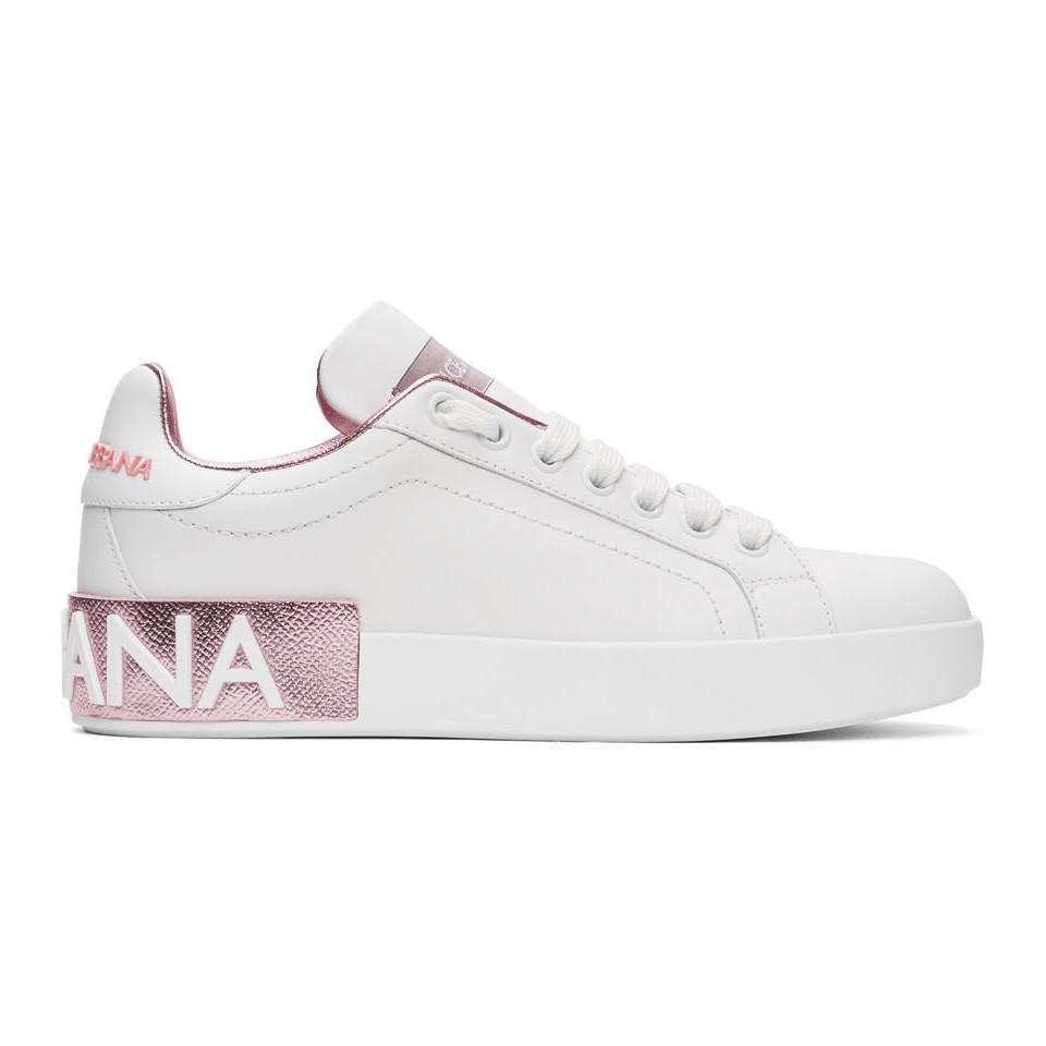 dolce and gabbana portofino sneakers pink