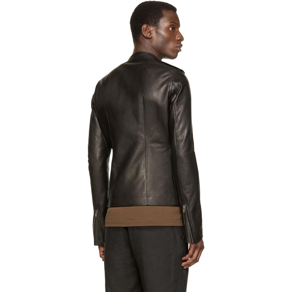 Rick Owens Black Leather Cyclops Biker Jacket for Men | Lyst Rick Owens Black Leather Cyclops Biker Jacket for Men | Lyst