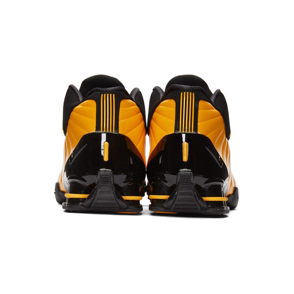 factible Glorioso desinfectante Nike Black And Yellow Shox Bb4 Sneakers for Men | Lyst