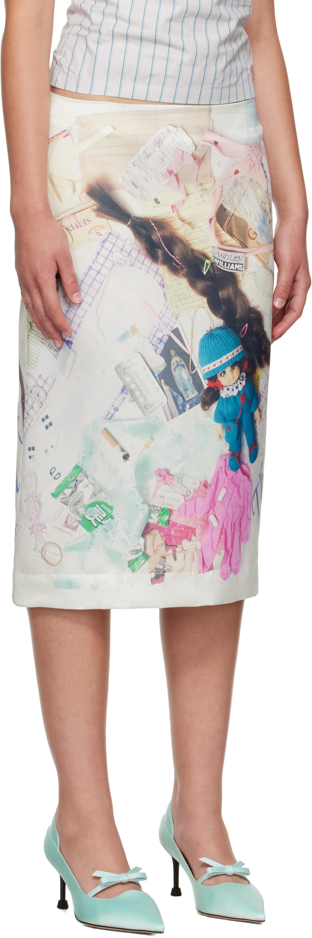 新品　Ashley Williams　skull skirt　L　イギリス製 Ashley Williams S/S 24 | SHOWstudio