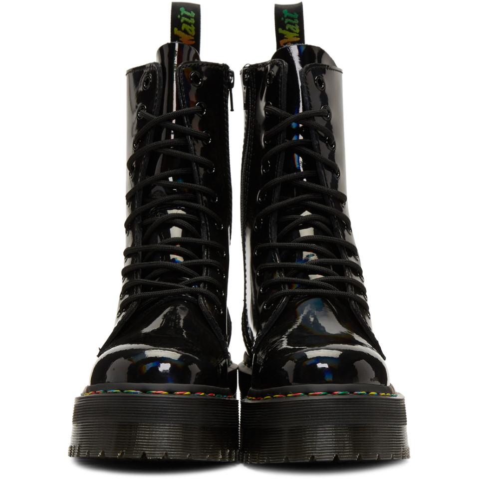 jadon hi en cuir verni rainbow