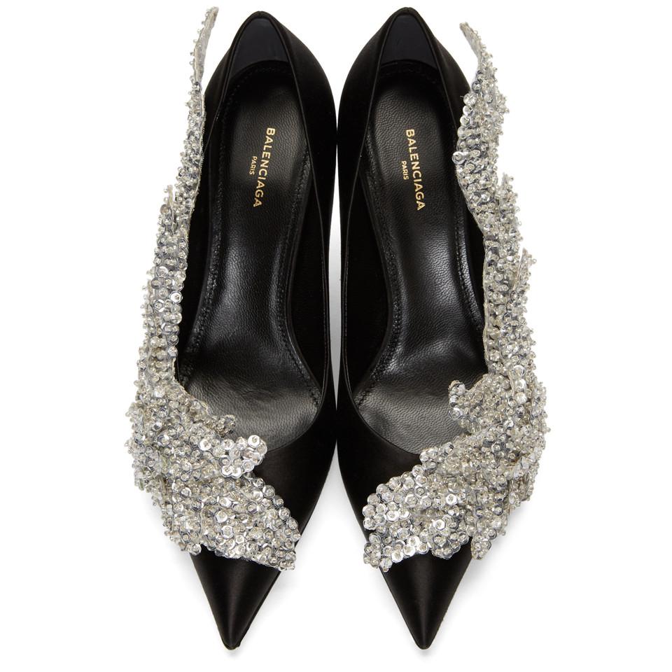 balenciaga sparkly heels
