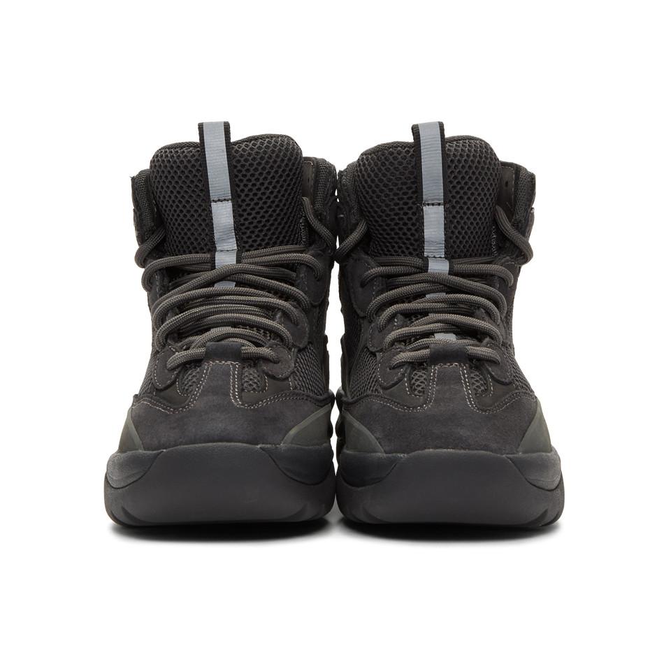 Yeezy Grey Desert Boots in Gray for Men Lyst