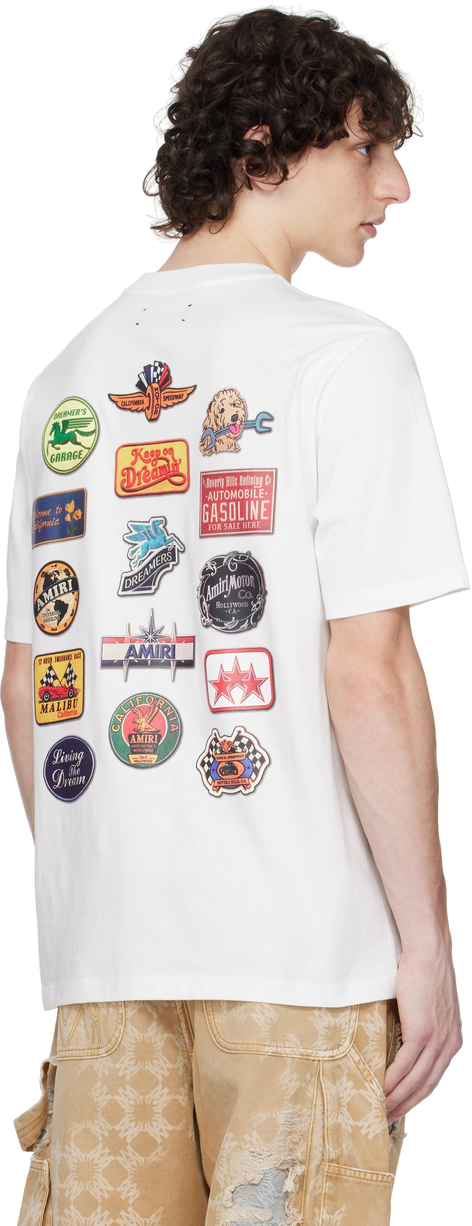 【関税込み】AMIRI ホワイト Station Patch Tシャツ AMIRI: White Station Patch T-shirt | SSENSE