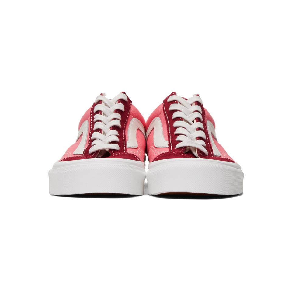 Vans Suede Pink And Burgundy Style 36 Sneakers in Red for Men | Lyst