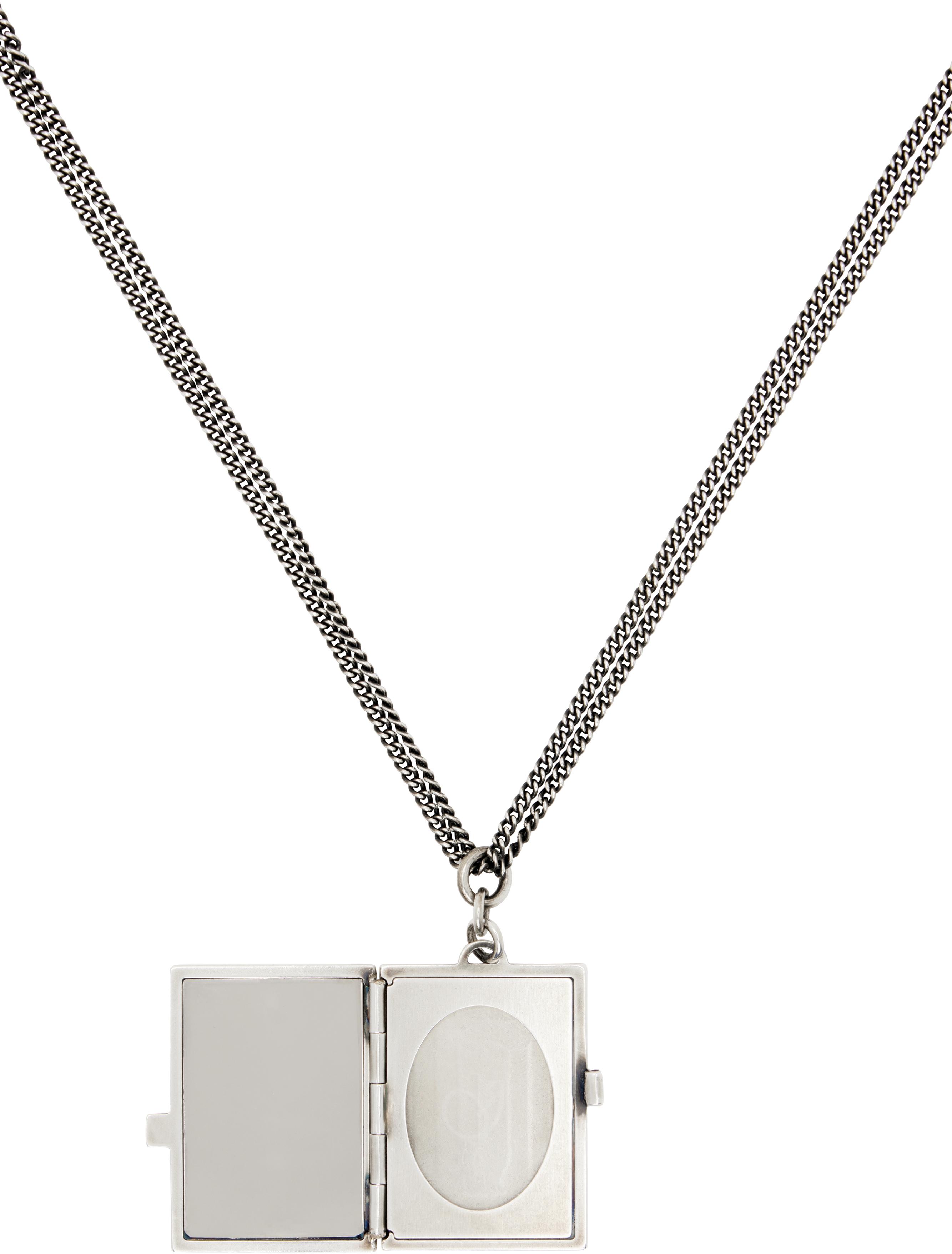 Ann Demeulemeester Apo Memory Photo Holder Necklace in Black | Lyst UK
