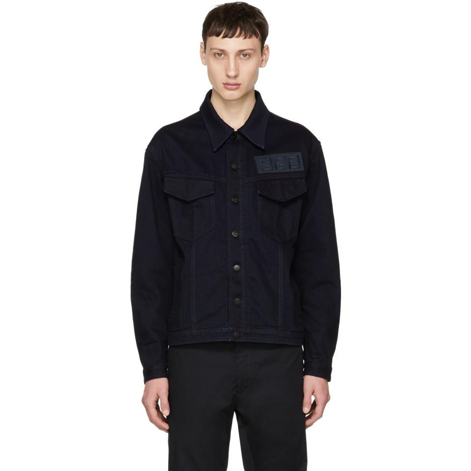 fendi jean jacket mens