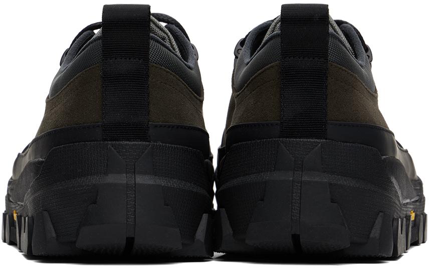 Amomento Faux-Suede Canvas Vibram Sneakers in Black for Men