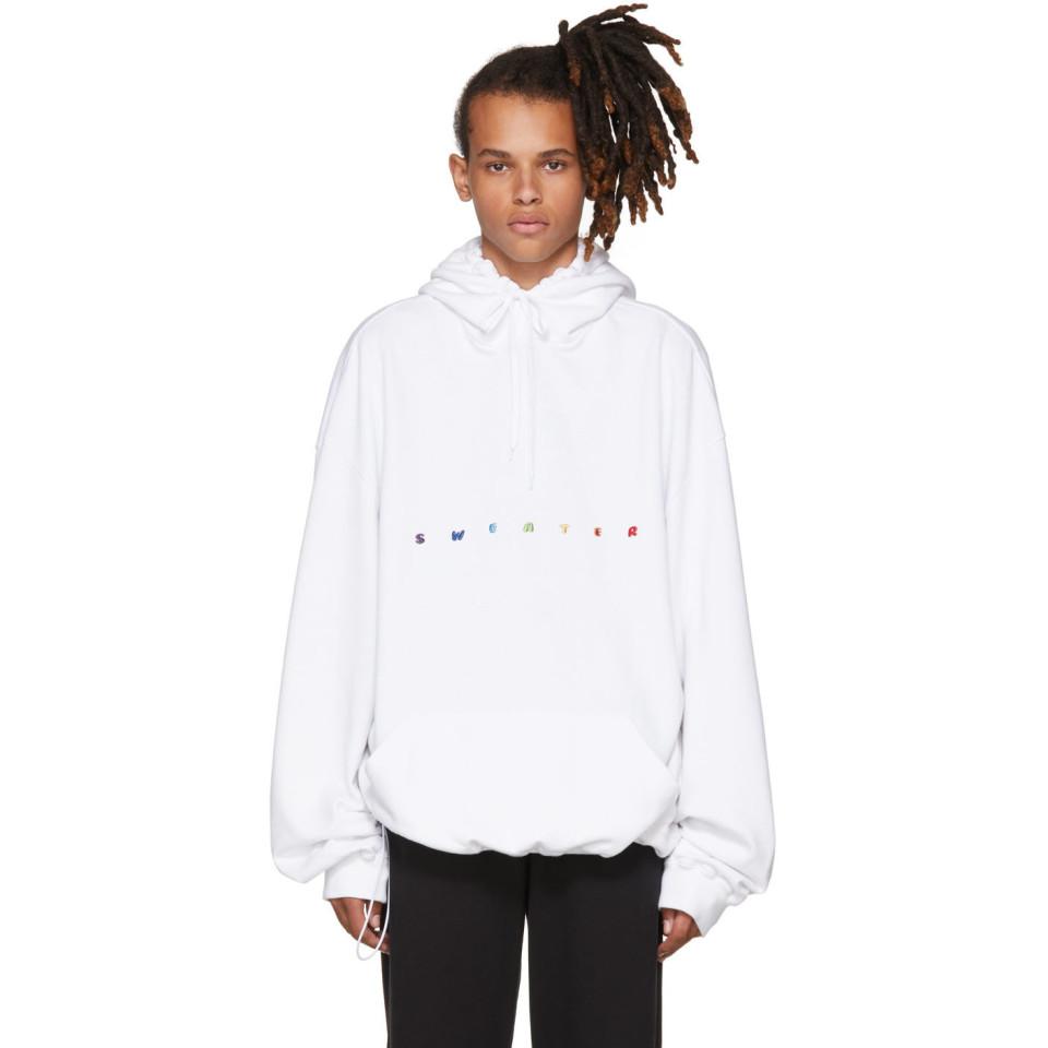 white sweater with hoodie