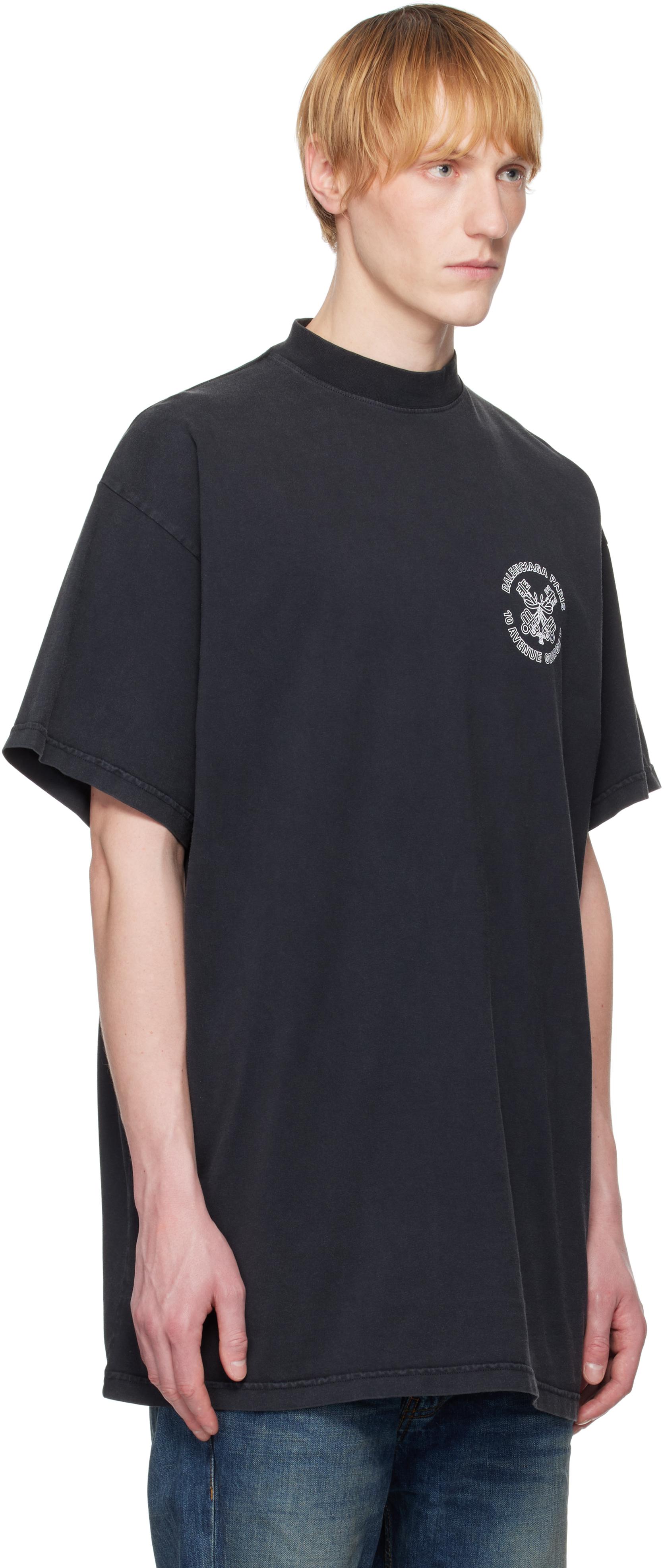 Balenciagaバレンシアガ＊ Key Crest オーバーサイズ Tシャツ Balenciaga Key Crest Vintage Jersey Oversized T-Shirt in