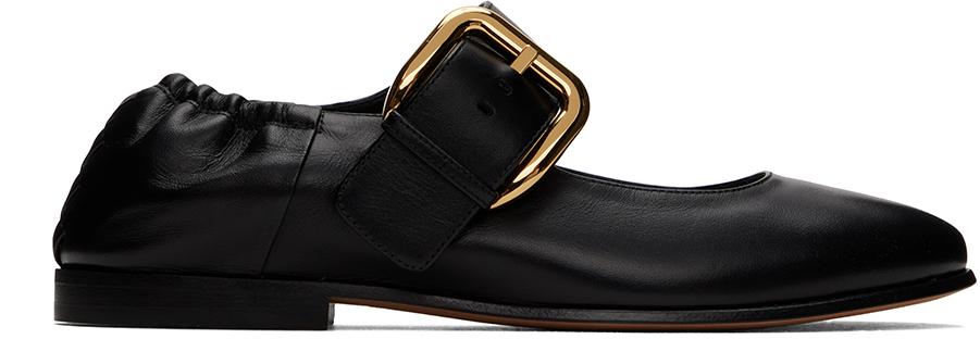 Bottega Veneta レディース ブラック Astaire メリージェーン フラット 