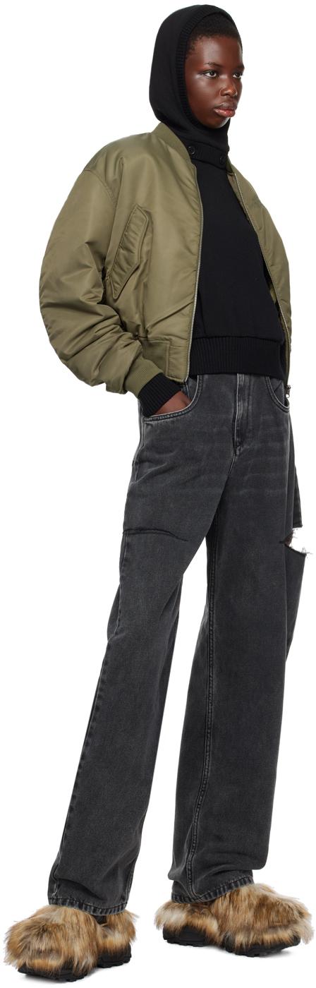 Sacai レディース ブラウン フェイクファー ブーツ ブーツ