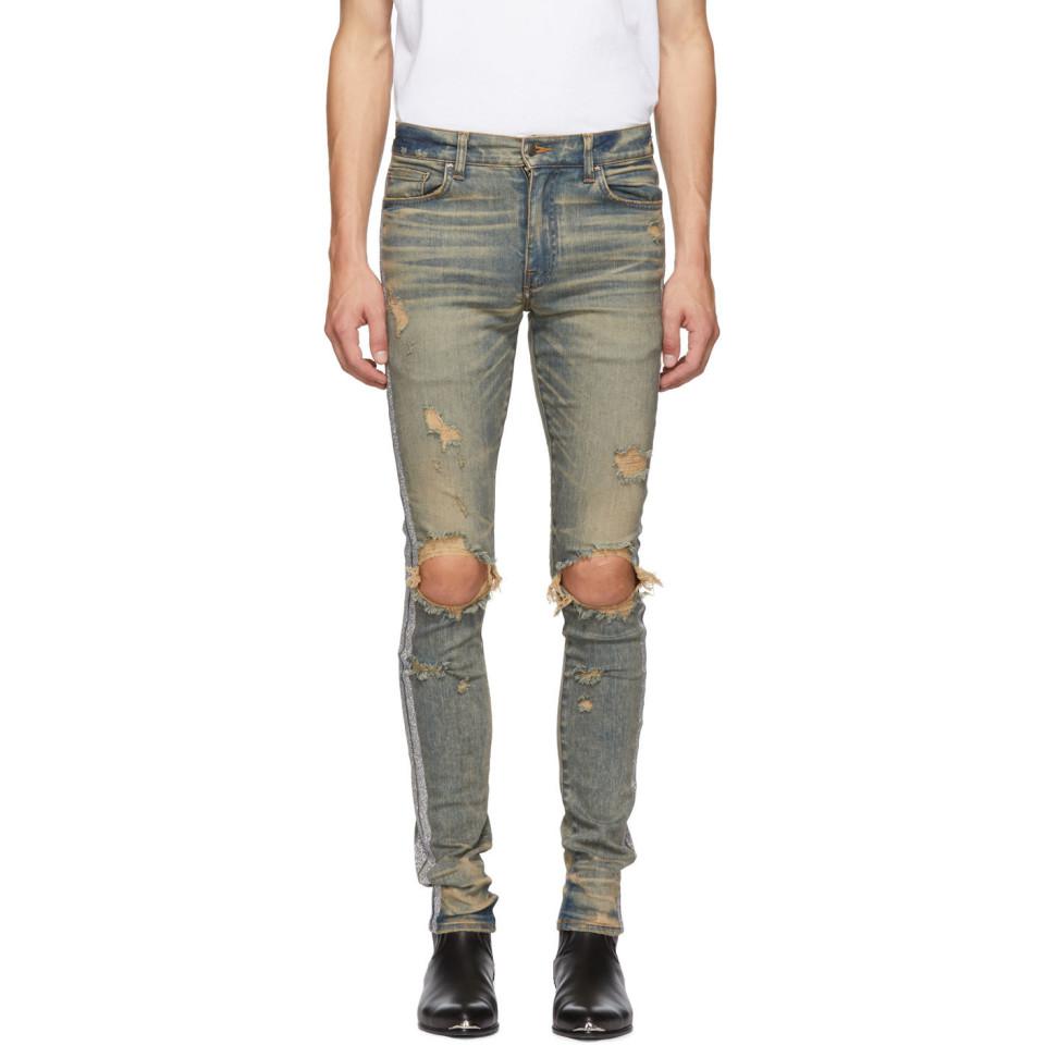 silver glitter jeans