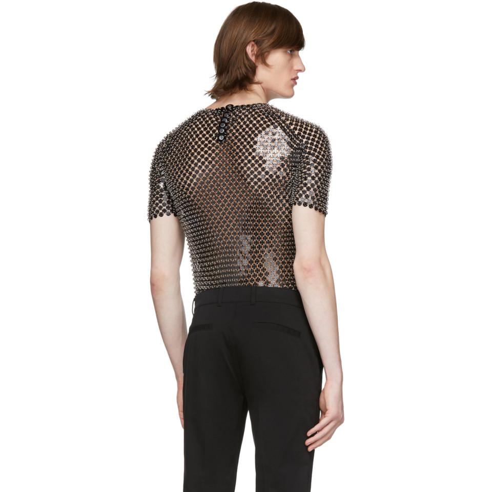 【関税込み】PACO RABANNE CHAIN T-SHIRT paco-rabanne-black-Black-Metal