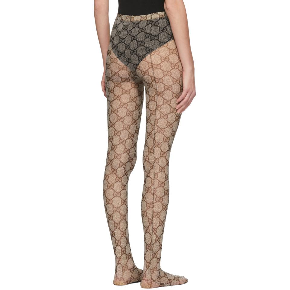 gucci leggings brown