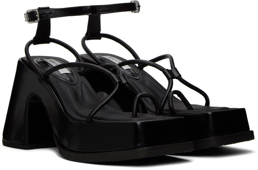 Eytys Black Olympia Heeled Sandals | Lyst Canada