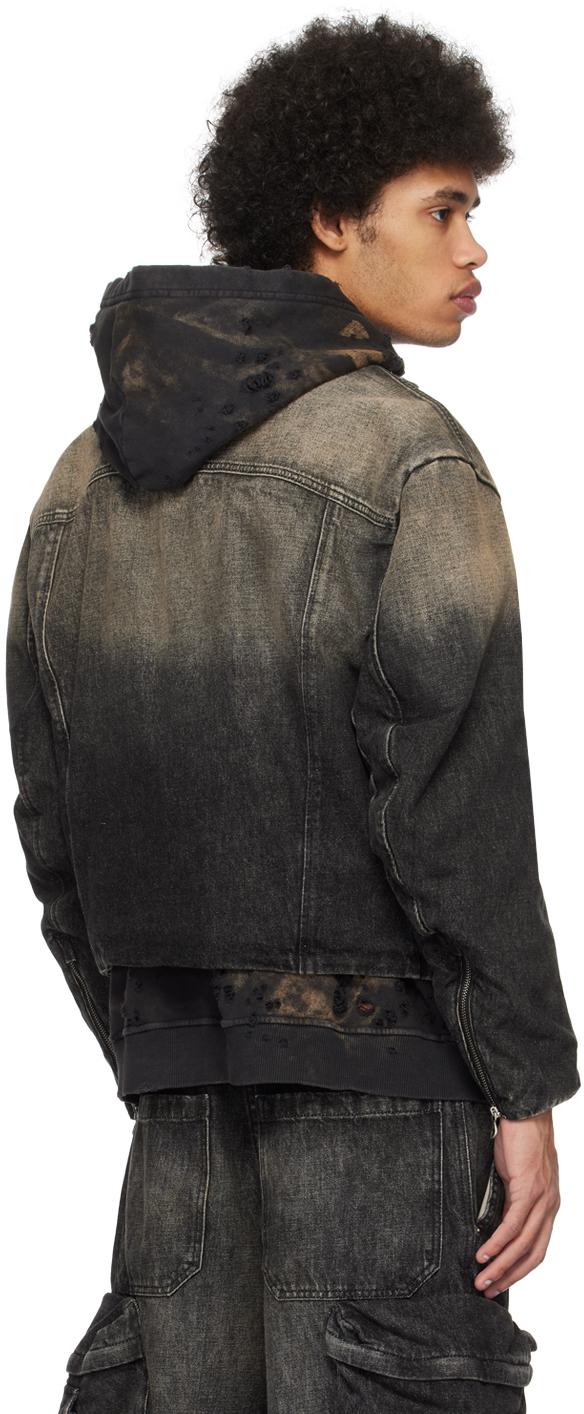 メンズ DIESEL D-marge-s デニムジャケット ブラック | Lyst