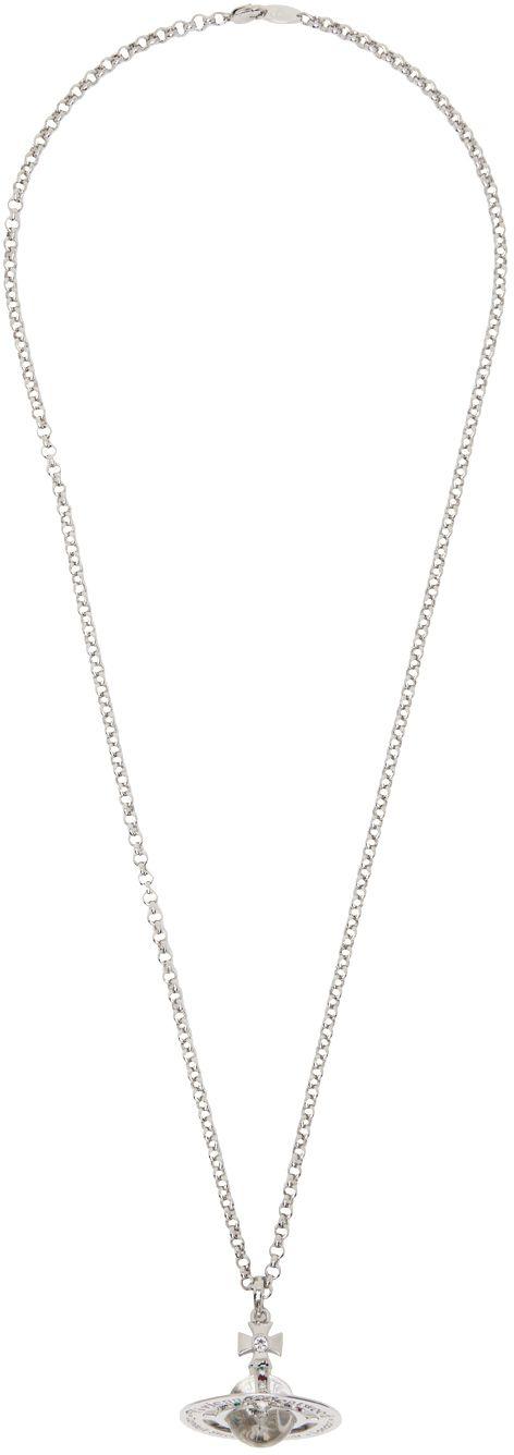 VIVIENNE WESTWOOD SILVER Bas Relief Kika Crystal Orb Pendant Necklace New  Boxed £84.99 - PicClick UK