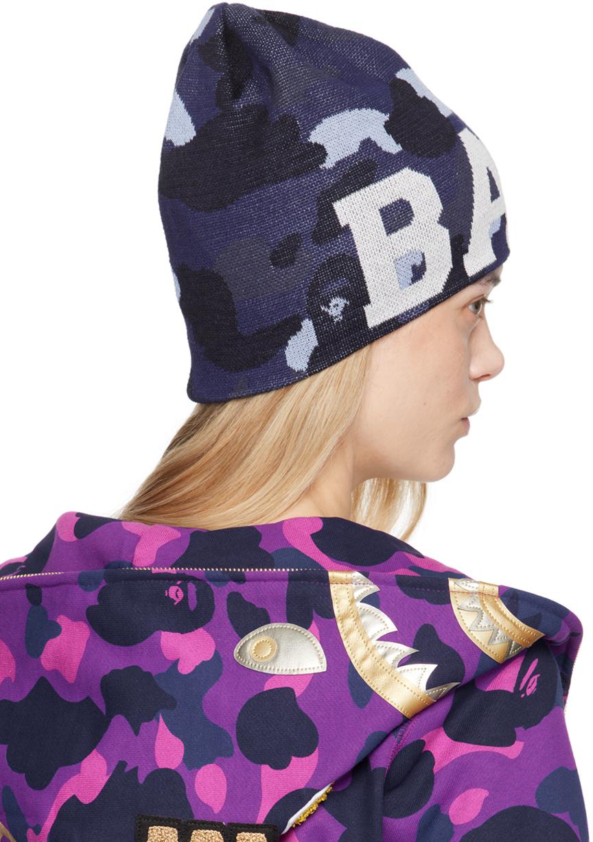 A Bathing Ape Color Camo Knit Beanie in Blue | Lyst A Bathing Ape Color Camo Knit Beanie in Blue | Lyst