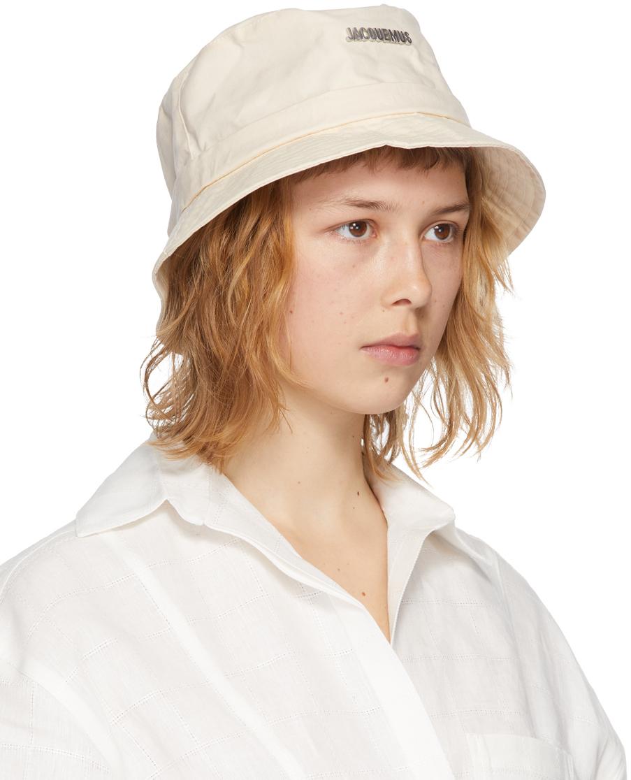 Jacquemus Off- 'le Bob Gadjo' Bucket Hat in White | Lyst