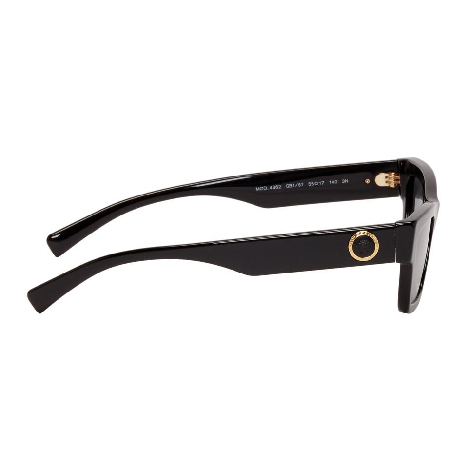 Versace Black Square Cat-eye Medusa Ares Sunglasses for Men - Lyst