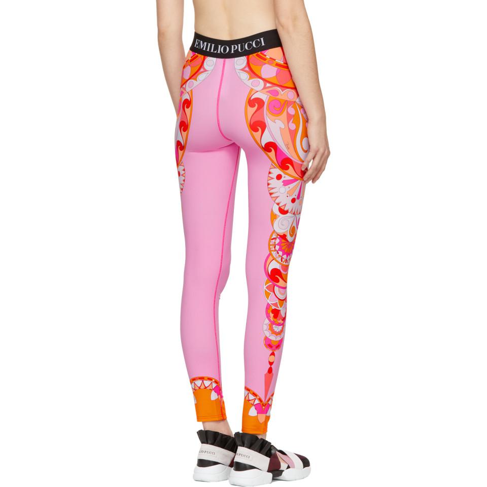 Emilio Pucci Pink Nigeria Leggings | Lyst