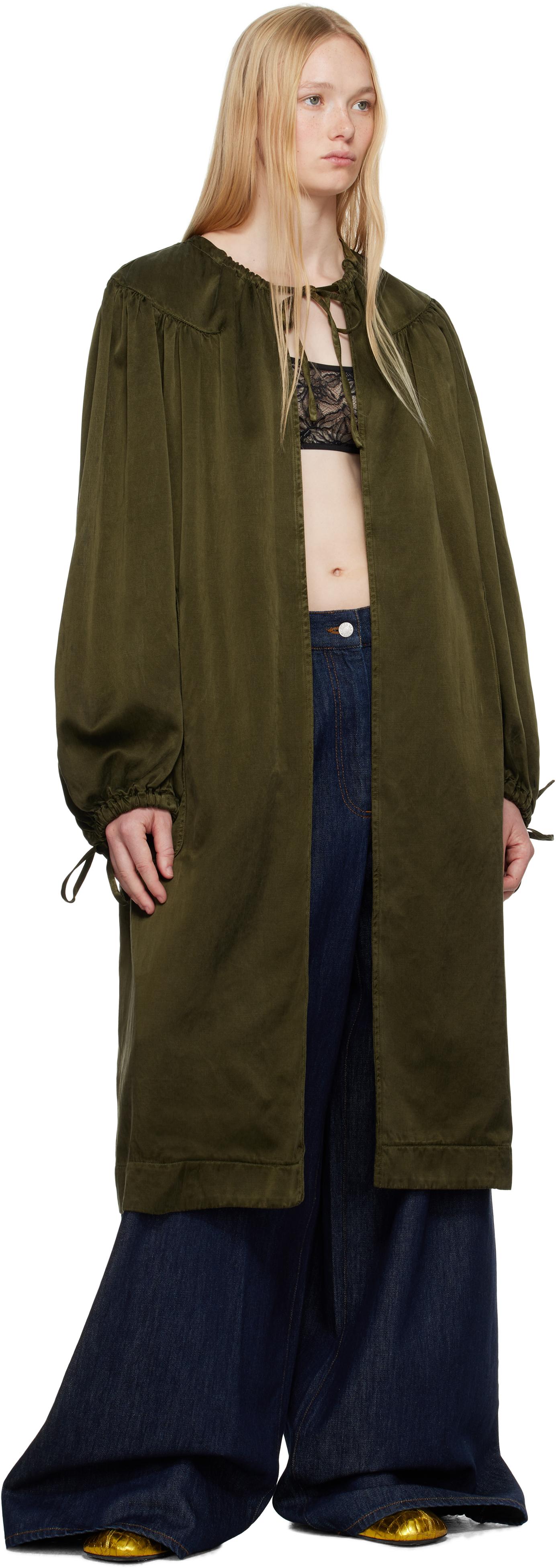 Dries Van Noten ウィメンズ 七分袖 ロングコクーンコート レディース Dries Van Noten コート | オンラインセールは最大63