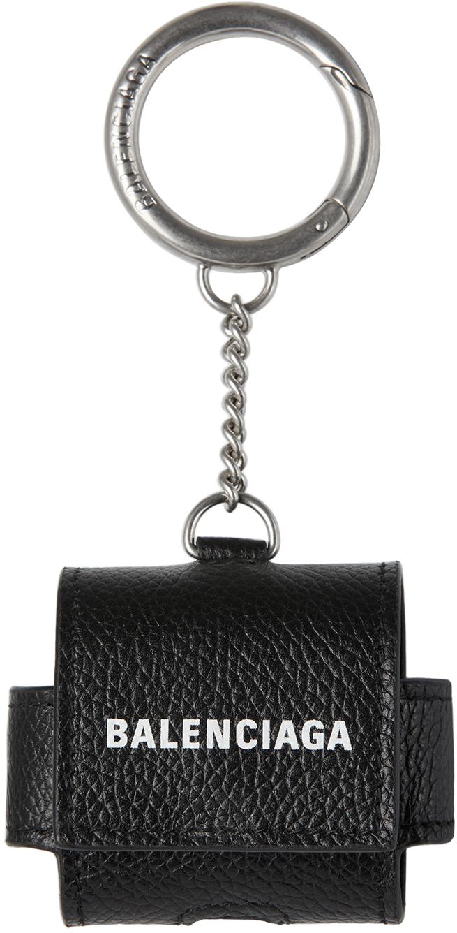 Balenciaga Leather Cash Airpods Pro Case in Black for Men - Lyst