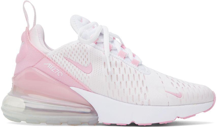 Nike White & Pink Air Max 270 Sneakers in Black | Lyst