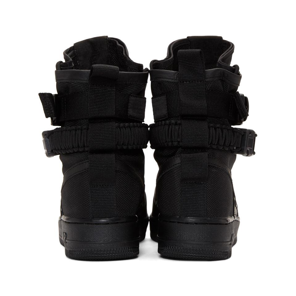 nike air force sf high black