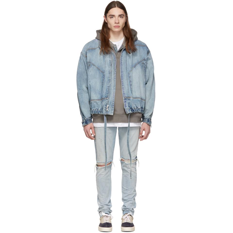 Fear Of God Indigo Denim Track Jacket in Blue for Men | Lyst UK