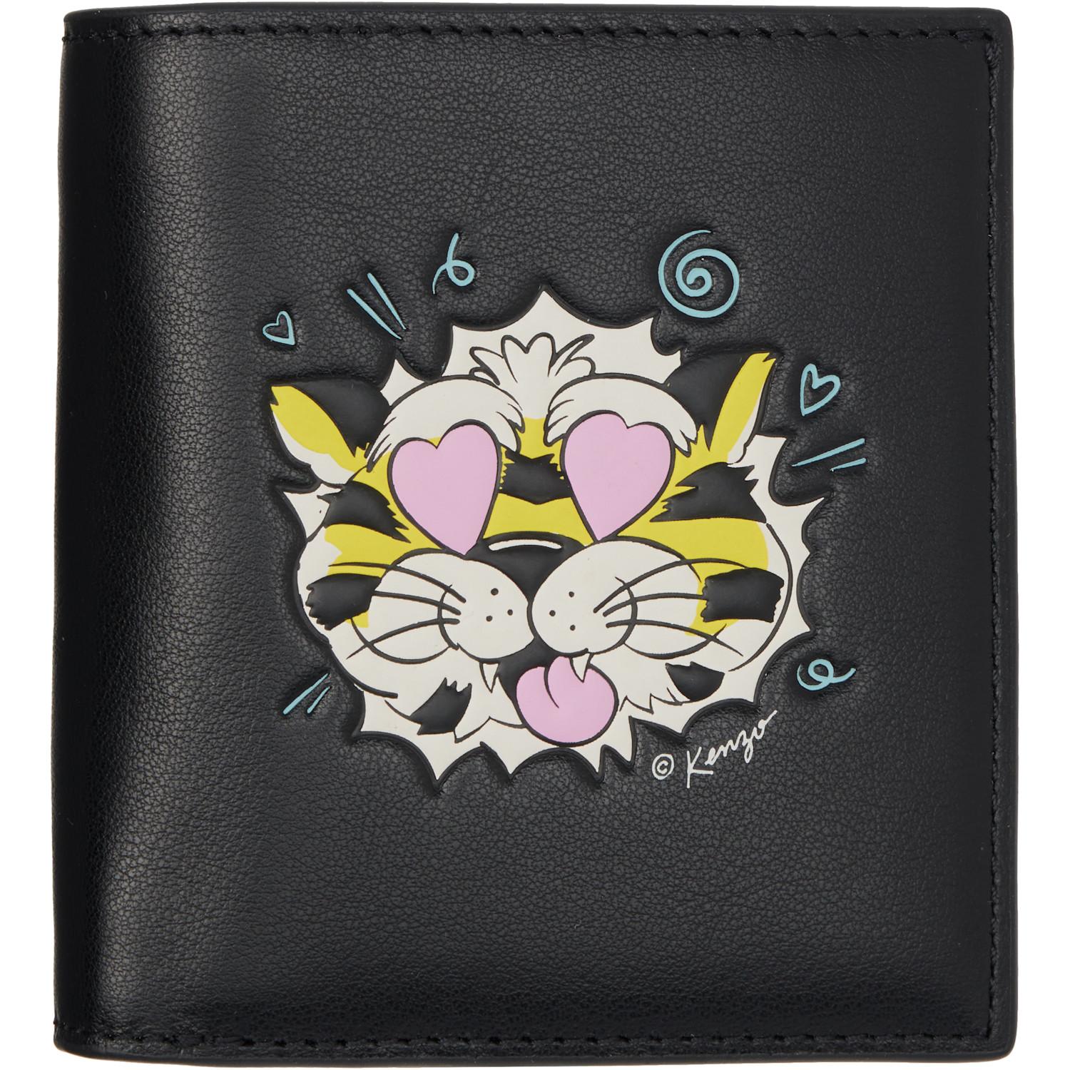 KENZO Paris Wild Tiger' Mini Fold Wallet in Metallic for Men