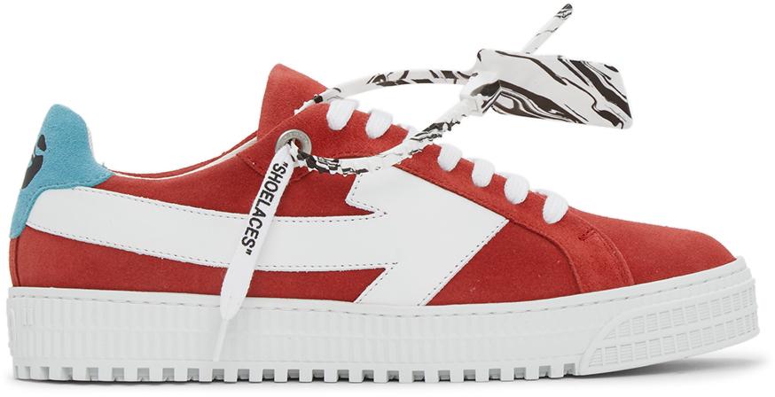 sneakers with arrow logo