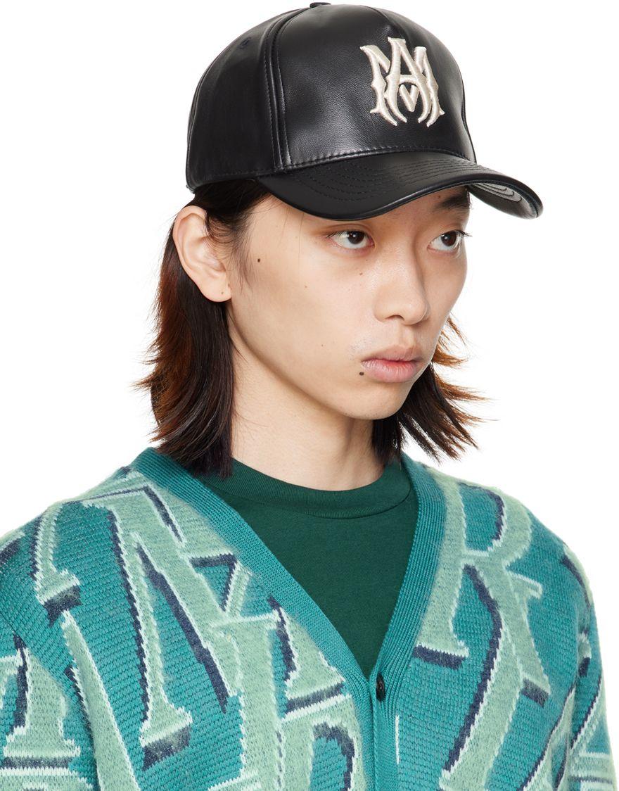 Amiri Ma Full Leather Cap in Green for Men | Lyst