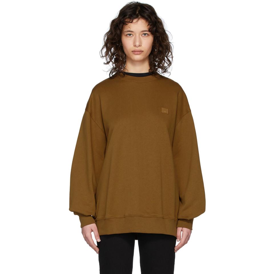 oversized brown sweatshirt