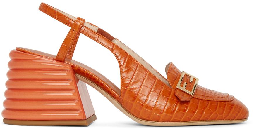 croc slingback