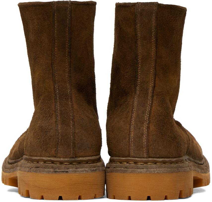 Undercover Tan Nonnative & Guidi Edition Center Zip Boots in Undercover Tan Nonnative & Guidi Edition Center Zip Boots in