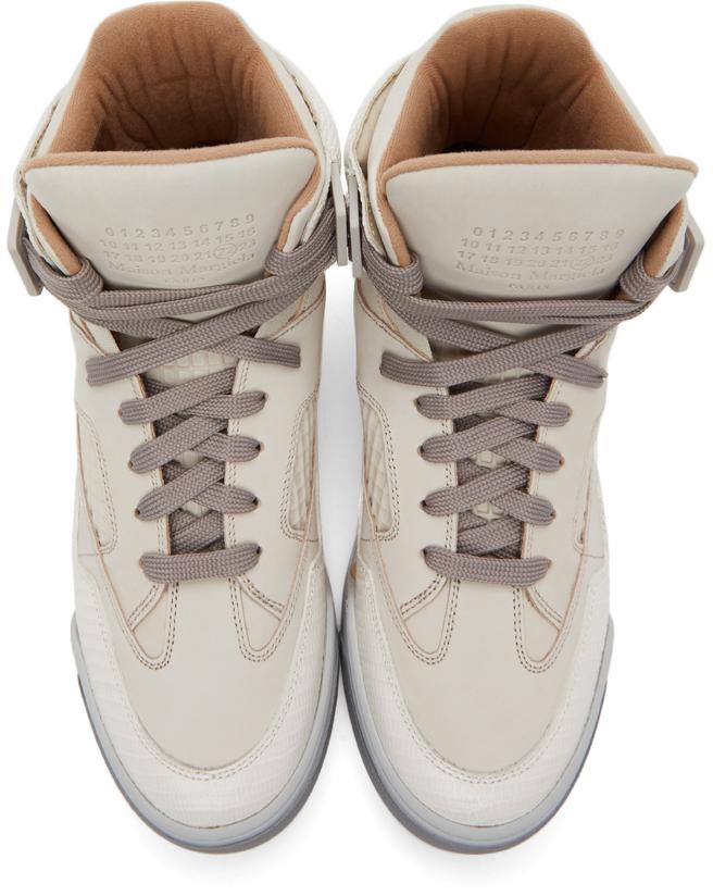 Maison Margiela Off-white Ddstck High-top Sneakers for Men | Lyst