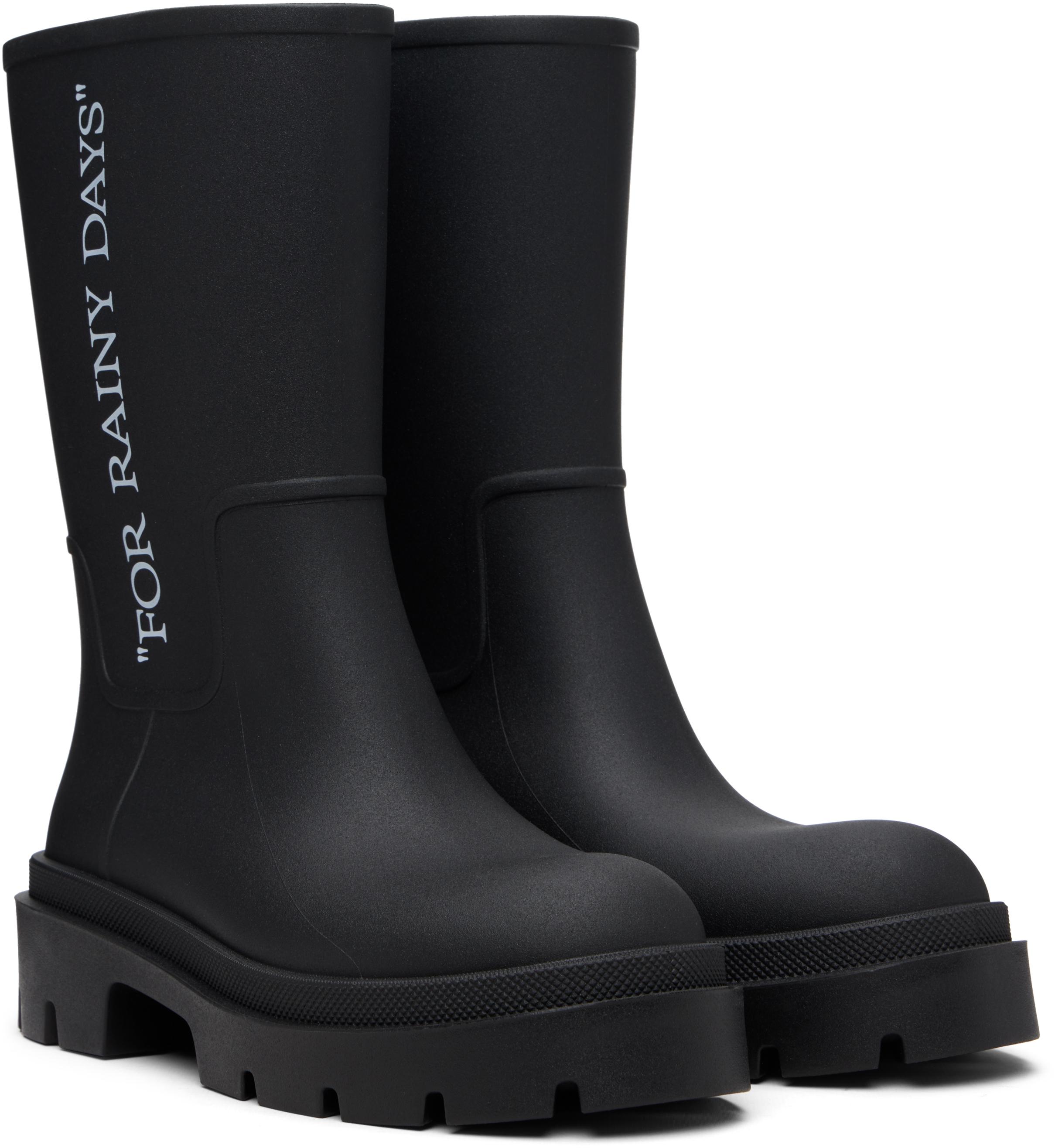 Off-White Men\'s Virgil Abloh Ankle Rain Boots Off-White c/o Virgil Abloh Boots for Men | Online Sale up to  main image 2