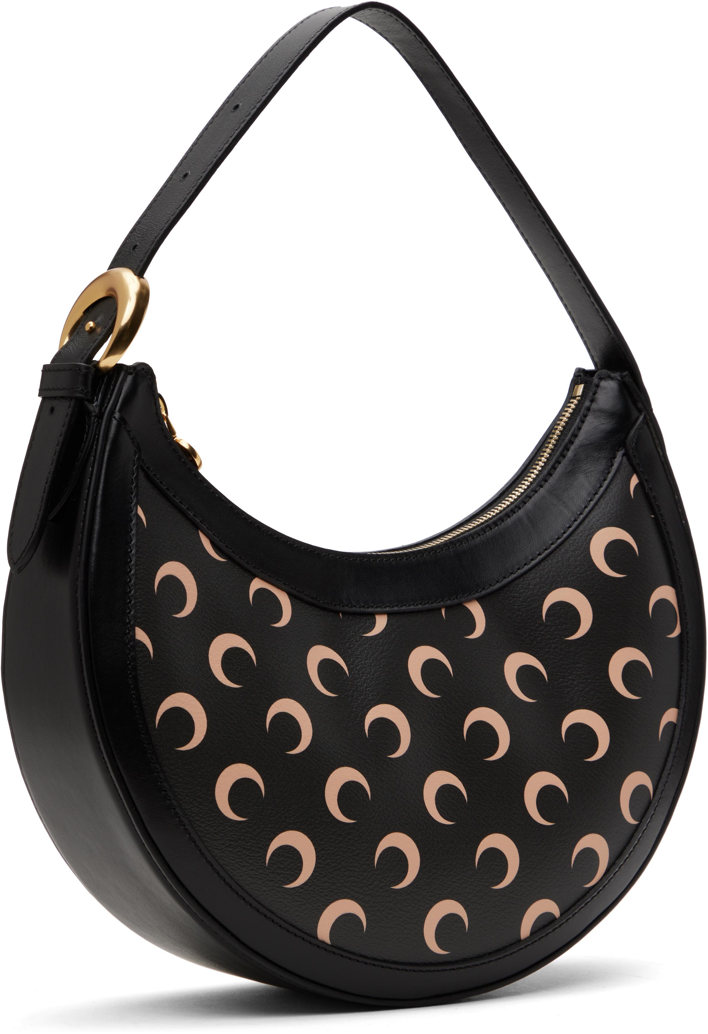 Marine Serre Moon Canvas Eclips Bag in Black | Lyst