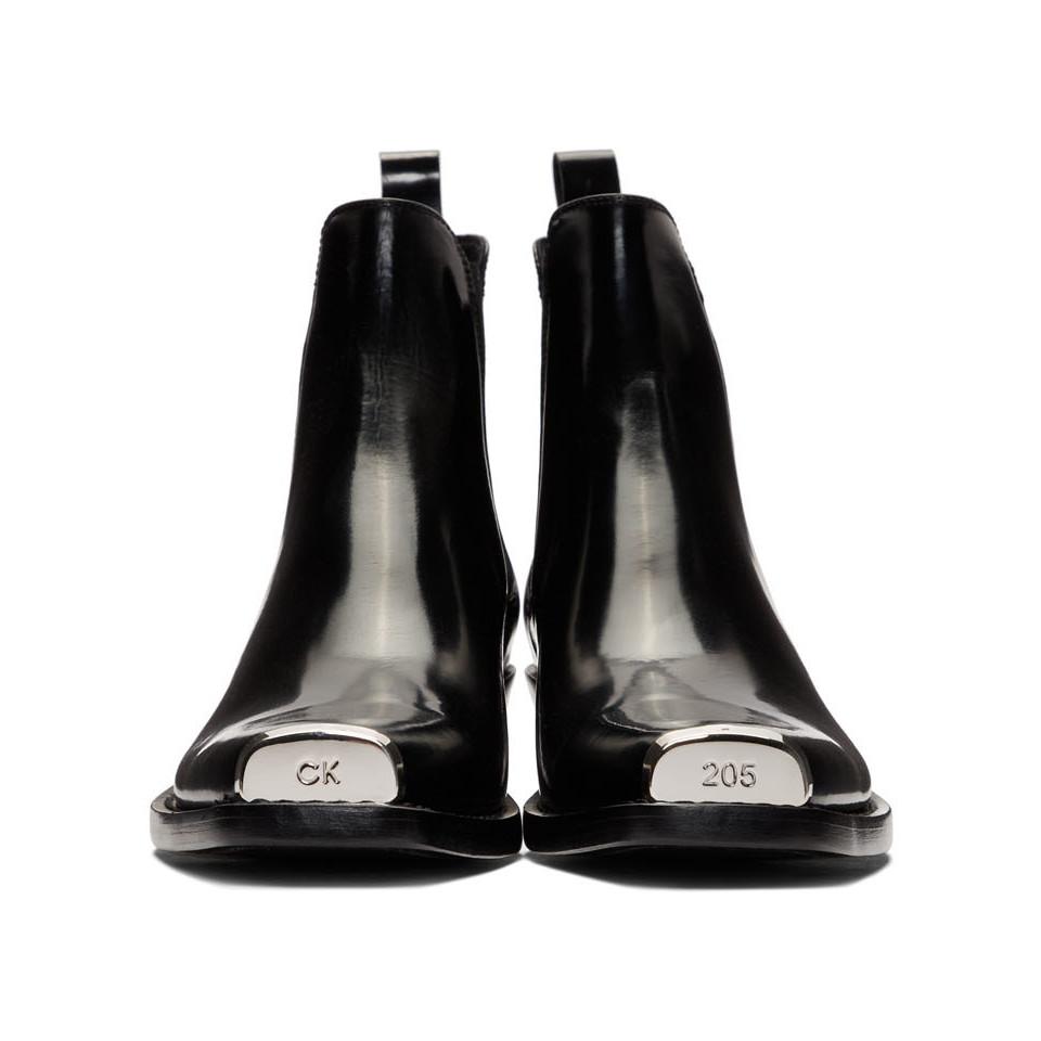 CALVIN KLEIN 205W39NYC Black Western Chelsea Boots for Men | Lyst