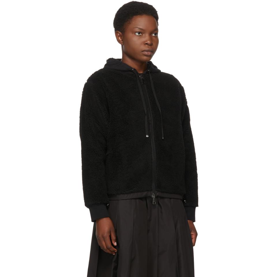 black sherpa sweater