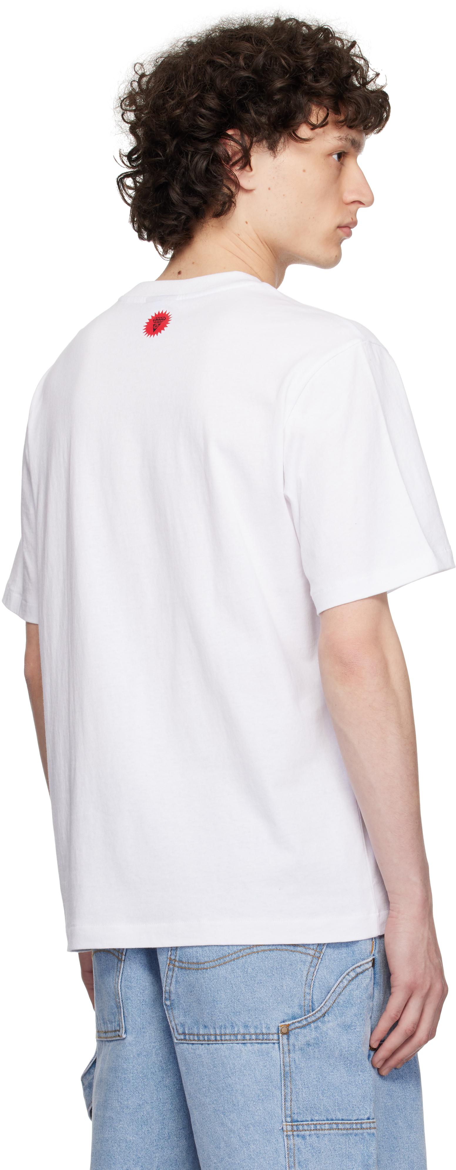 ★ICECREAM★ ホワイト Polka Dot Running Dog Tシャツ ICECREAM Polka Dot Running Dog T-Shirt – htown Store