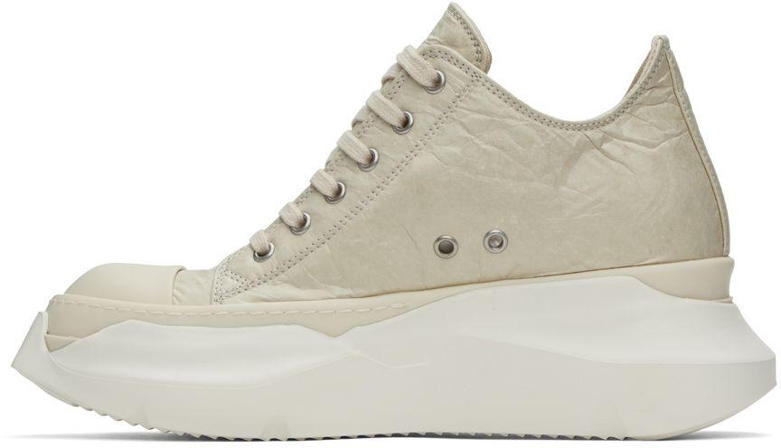 Rick Owens Off-white Abstract Low Sneakers in Black for Men