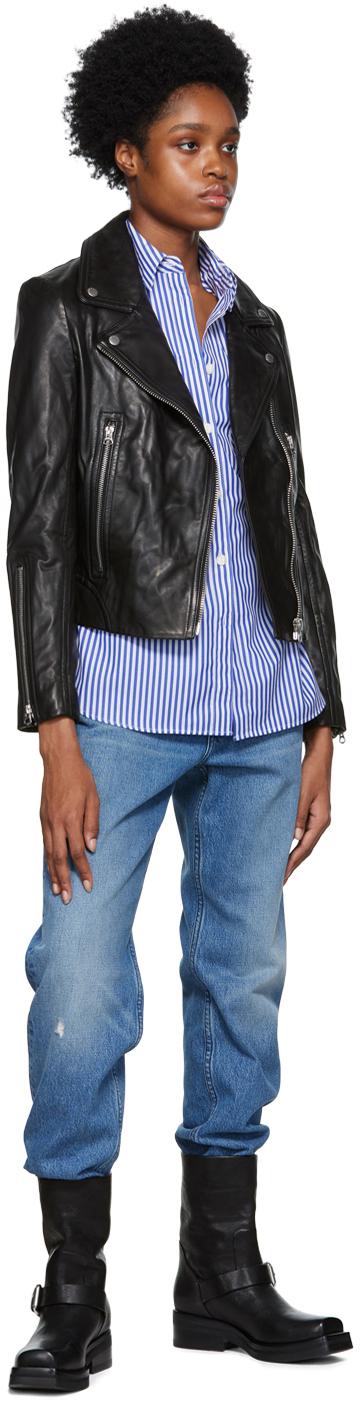 Bone Satin Ragbone Mack Leather Jacket 