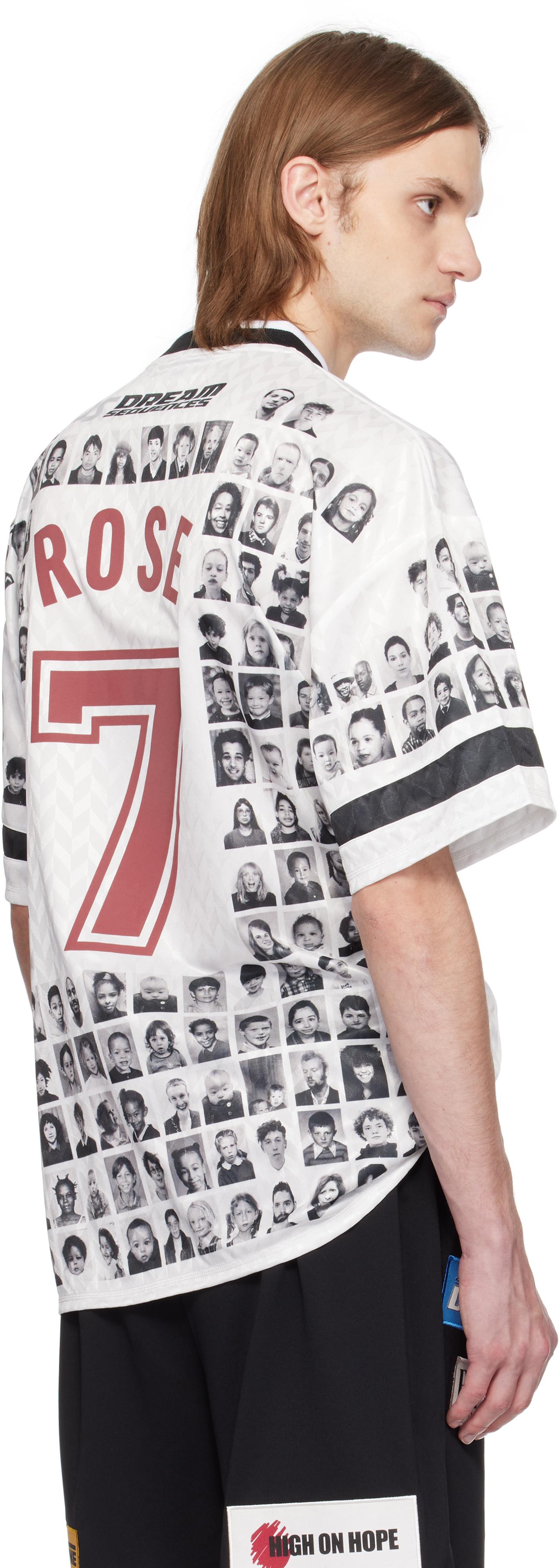Martine Rose Printed 'Local Hero' Football Jersey in White for Men
