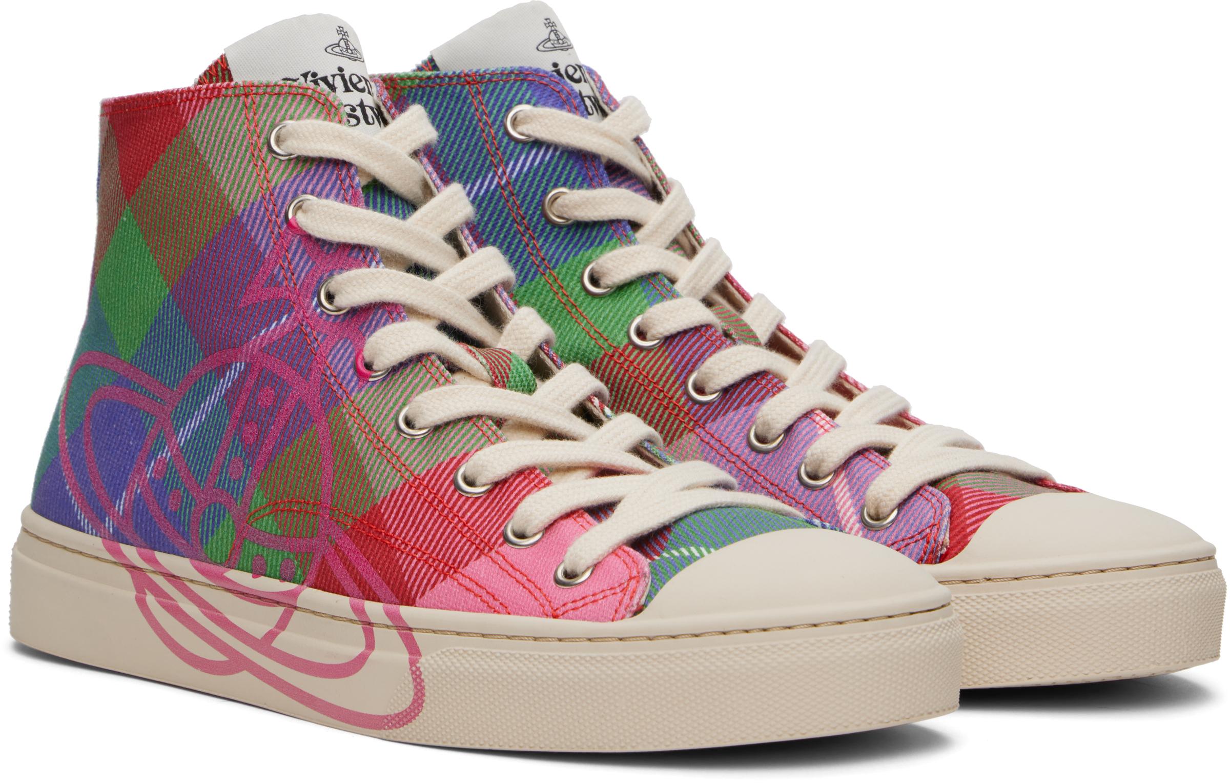 メンズ Vivienne Westwood マルチカラー Plimsoll ハイカット 