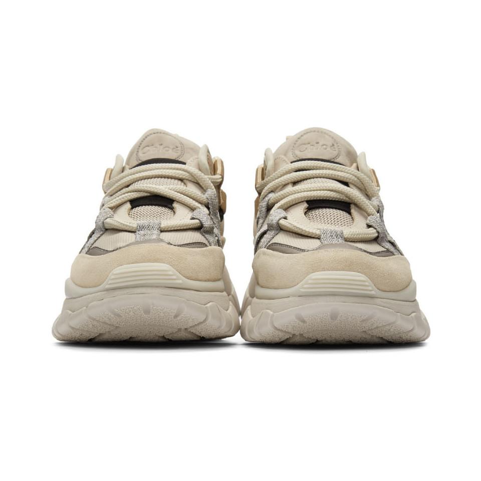 chloe blake sneaker beige